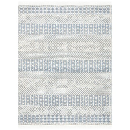 Safavieh 6 x 9 ft. Natura Hand Loomed Rectangle Rug, Ivory & Blue NAT852M-6